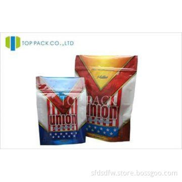 Bottom Gusset Stand Up Pouches With Zipper , 6oz Plastic To